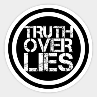 Truth Over Lies Christian Faith Design Sticker